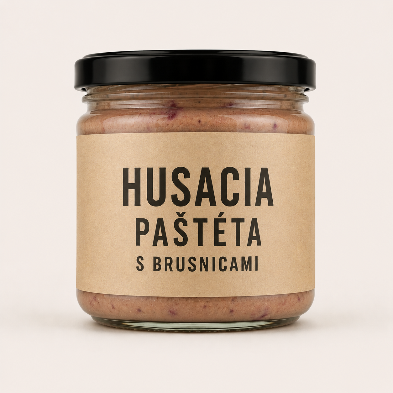 Husacia paštéta s brusnicami