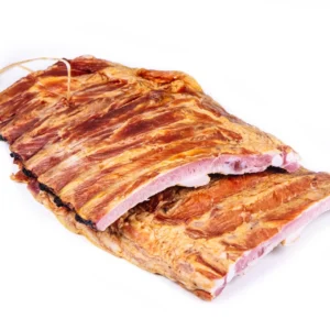 Údené rebrá zrezané